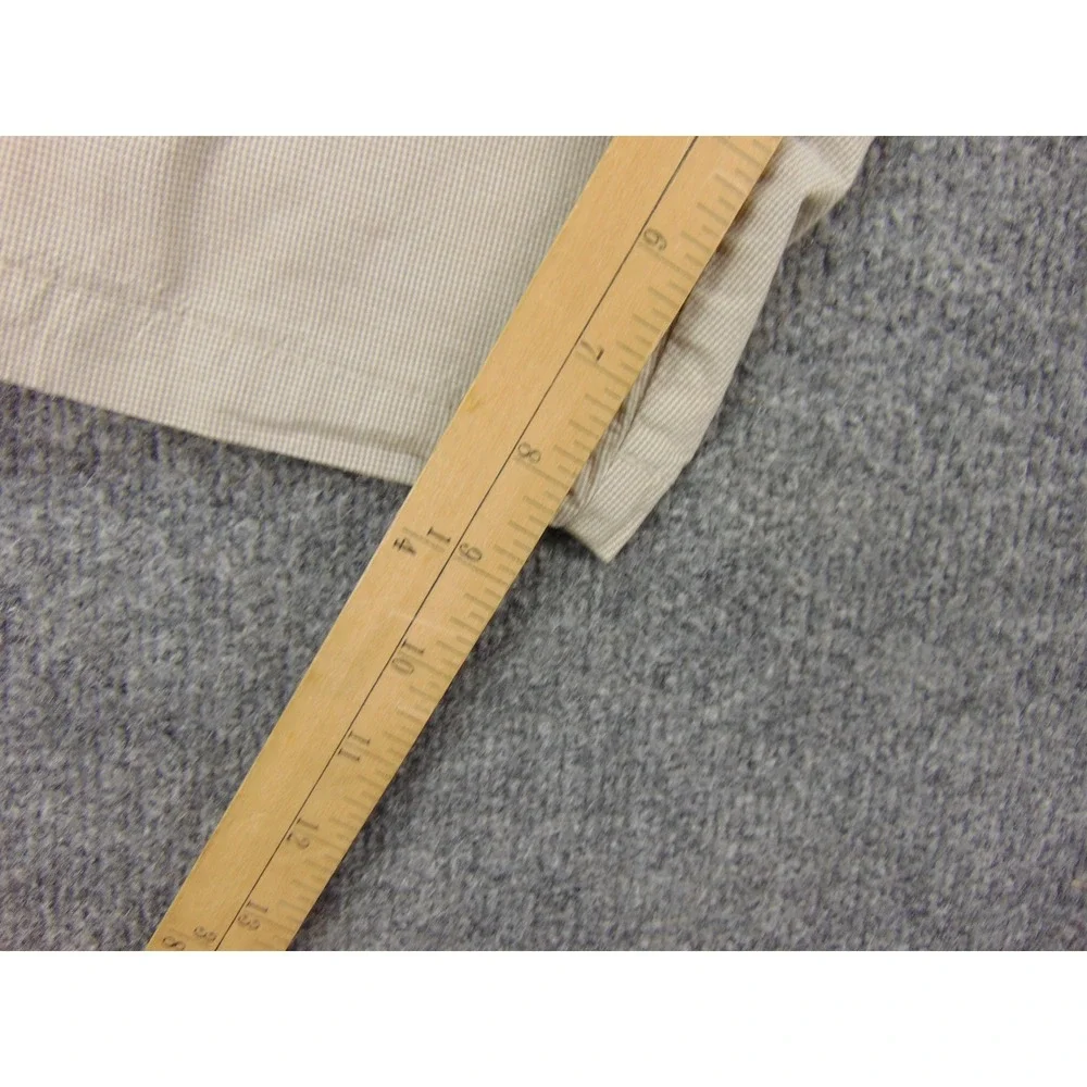 Banana Republic Aiden Club Short Mens 38 Tan Micro Check Preppy Summer Casual